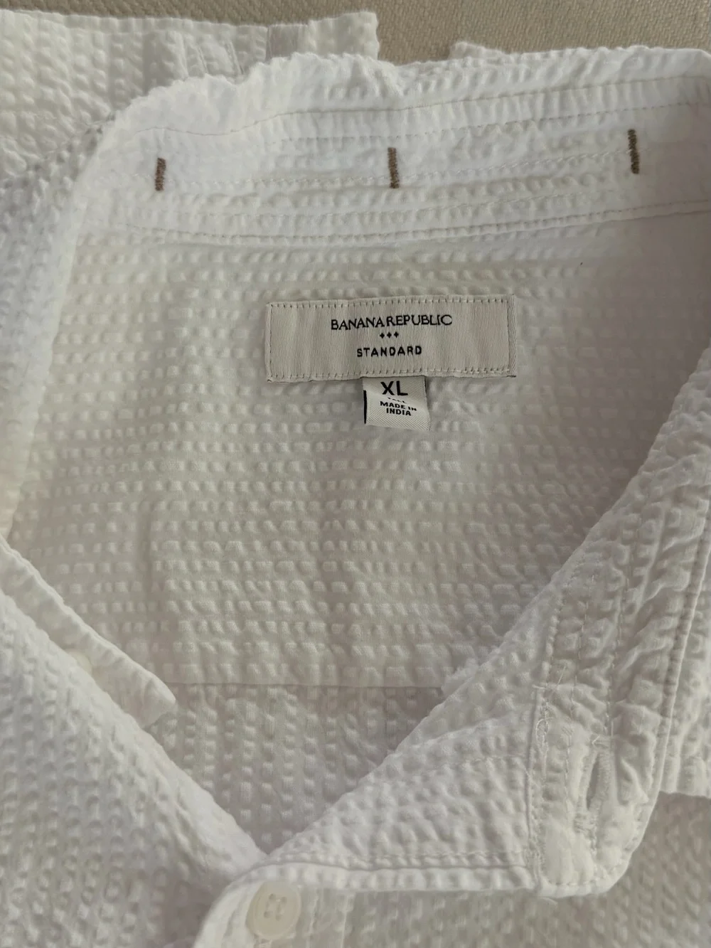 Banana Republic Standard-Fit Short Sleeve Seersucker Shirt